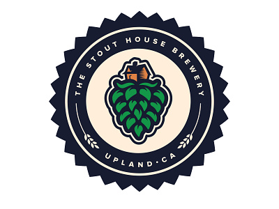Logo for The Stout House art branding brewery design icon illustration logo stout
