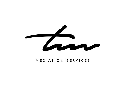 Logo for TM Mediation Services art branding design icon illustration logo minimal typography