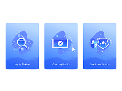 Blue Icons Illustration