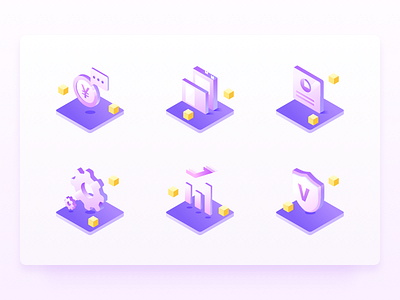 Purple Icons Illustration icon illustration page purple ui vector web