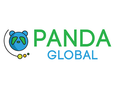 Panda Global illustration logo logodesign