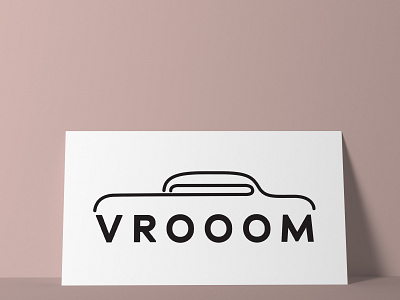 Daily logo challenge day 5 - Vrooom dailylogochallenge dailylogochallengeday5 logo logodesign vrooom