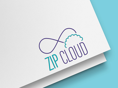 Daily Logo Challenge Day 14: Zip Cloud branding dailylogochallenge dailylogochallengeday14 design logo design logochallenge logodesign