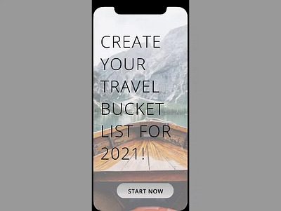 Create your travel bucket list animation app design figma motion motion design protopie5.0 ui ux