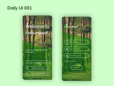 Daily UI 001 app design figma ui