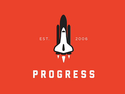…3….2….1 brand branding combination mark logo mark progress space space shuttle