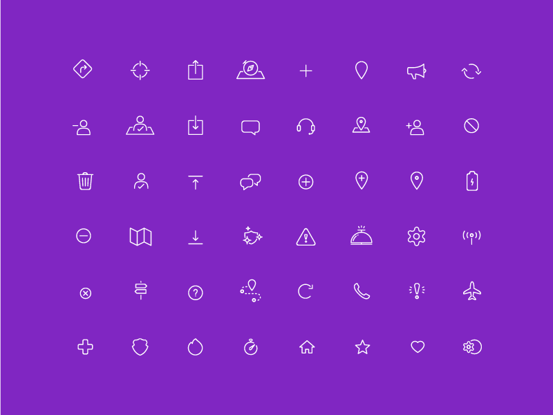 Life360 Icon Set by Tyler Townley for Life360 on Dribbble