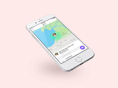 Life360 Profile app interface ios location map mobile ui ux