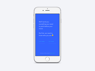 Onboarding for Otto app form ios mobile ui ux welcome screen