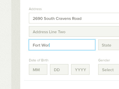Forms active address clean field form layout minimal ui ux web