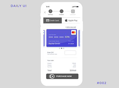 Daily UI - #002 002 card checkout cvv daily daily 100 daily 100 challenge dailyui design pay payment ui ux uxui