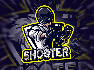 Shooter for gamer FPS animation branding design graphic design icon illustra illustration logo vector