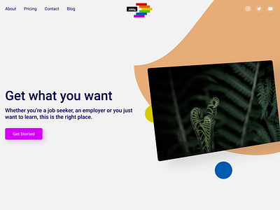 Jobly - Landing page - DailyUI
