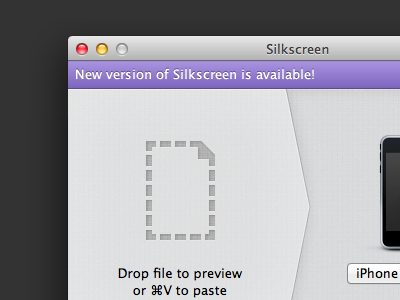 Notification Bar bar mac notification silkscreen violet
