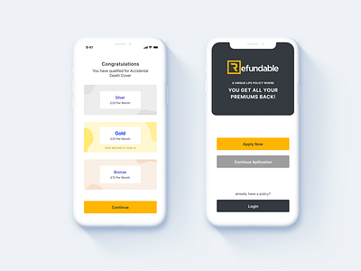 Insurance IOS app design