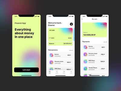 Finance app balance app finance app mobile app design splash screen transaction