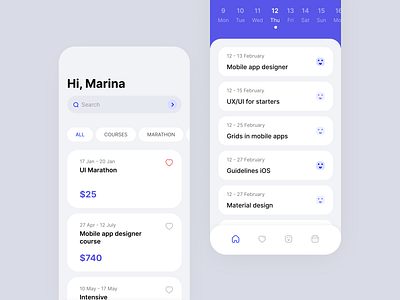 Mobile app design