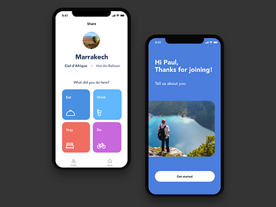 Travel app UI design ios minimalistic travel travel app traveling trip ui ui design ux design