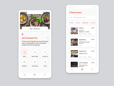 Restaurant app app dribbble interface ios menu restaurant restaurant app sketch ui ui design ux design дизайн приложения