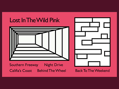 Lost In The Wild Pink design illustration