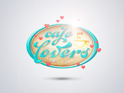 Café Lovers design identity logo