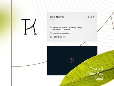 Tera - Logo estate graphic leaf logo real ui