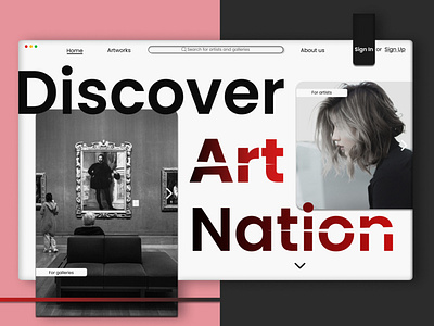 Art Nation - Web Landpage