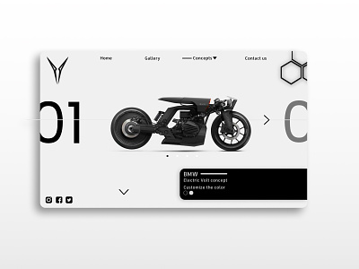 Concepts - Web Landpage concept design landpage motorcycle ui ux