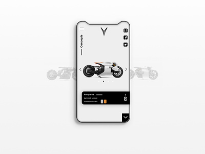 Concepts - Mobile Version app design mockup motorcycle ui ux