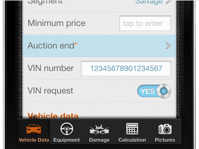 iPhone application calculation car damage equipment icons iphone mobile pictures retina ui