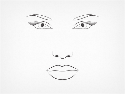 Face eyes face illustration mouth nose