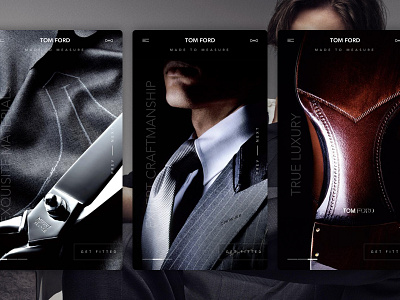 Tom Ford - mobile concept branding creative direction visual