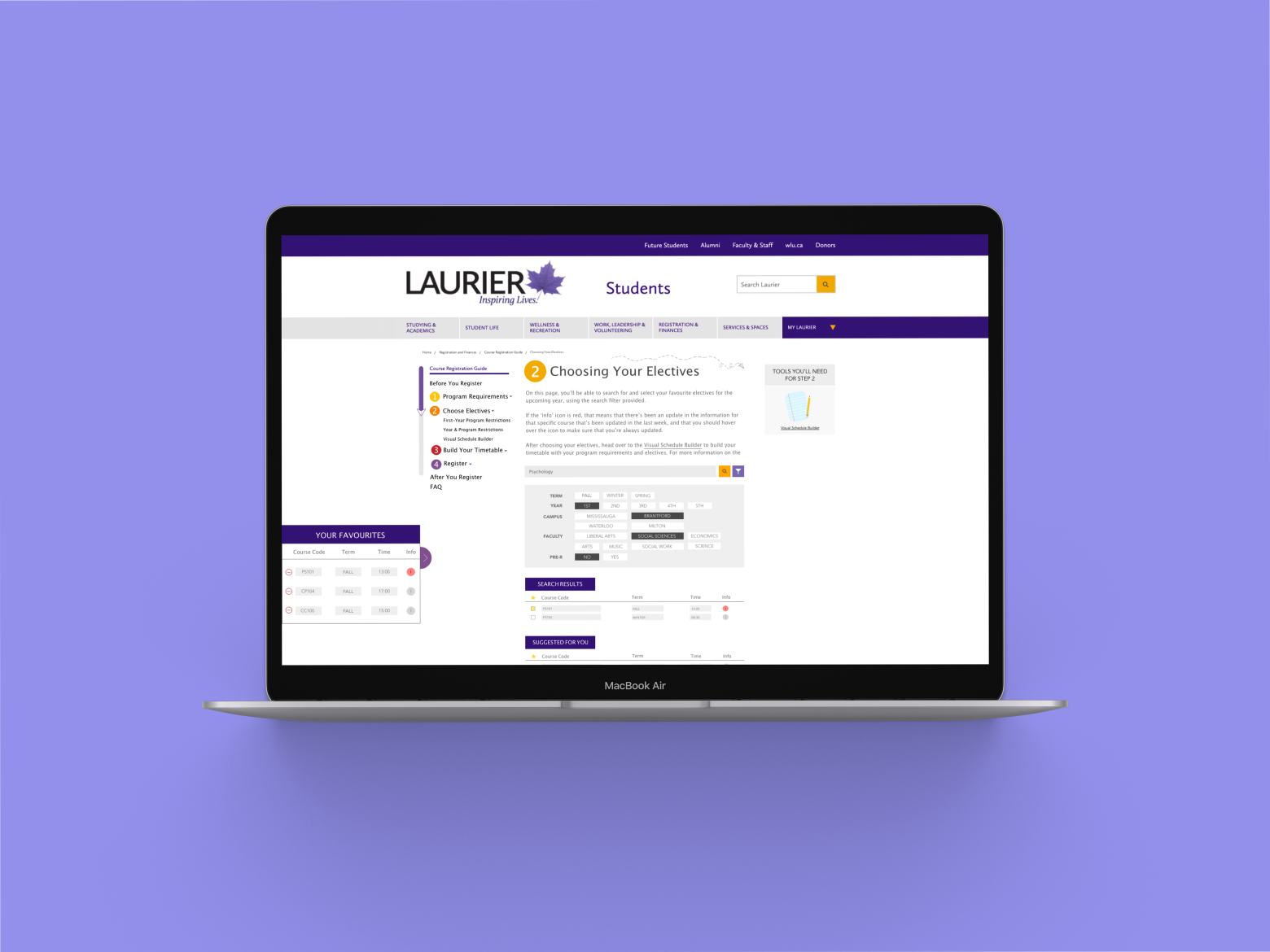 Laurier Registration Guide The Makeover by Simrit Dhillon on Dribbble