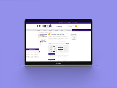 Laurier Registration Guide: The Makeover adobe photoshop adobexd design designer ios laurier macbook sketch steps ui ux