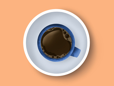 Coffee Cup, Top View