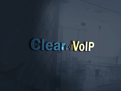 Clear VoIP Logo 3d logo design brand identity branding flat logo design icon logo design logotype simple