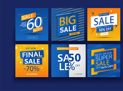 Shopping Banner Ads banner ads banner design design digital digital design illustration shopping banners social media banner typography vector