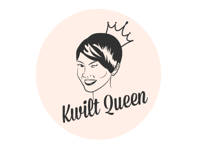 Kwilt Queen Logo branding graphic design illustration logo
