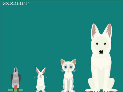 Zoobit Family animals character design illustration pets