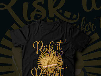 Risk It For The Biscuit Vintage Trendy T-Shirt Design adobe amazing t shirt brand design creative t shirt custom tshirt graphic design graphic t shirt love tee merch by amazon pod print ready printable retro trendy typography vector tee vintage design