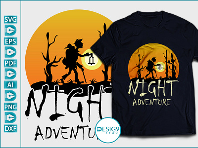 Night Adventure Custom T-Shirt Design