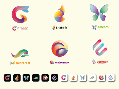 3D Logo Design app branding design flat illustration logo minimal typography ui vector