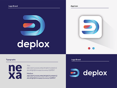 deplox - gradient logo, Template