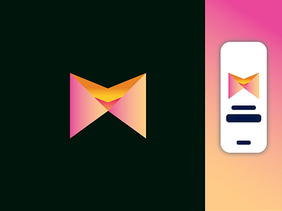 M abstract letter logo