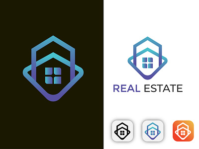 Real Estate Logo Design Concept 5 abstract logo app brand identity branding building business colorful company corporate identity gradient home home logo logo design logo designer modern modern home logo modern logo design modern real estate logo real estate real estate logo