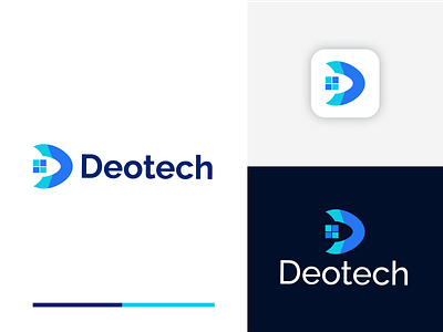 Deotech Technology Logo 3d brand identity branding colorful logo deotech deotechlogo deotechtechnology design gradient logo illustration logo logo design modern logo