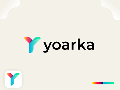Yoarka, y modern abstract letter logo