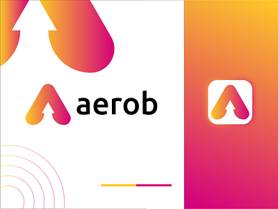 aerob, a modern letter logo