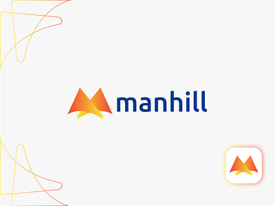 manhill, m letter logo 3d 3dabstractlogo 3dlogo abstractlogo brand identity branding colorful logo colorlogo gradientlogo logo design logodesign makeupartist manhill memories mensfashion menstyle millionaire modeling modern logo vectorlogo