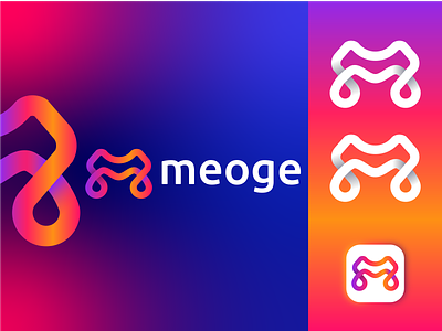 Meoge, m gaming logo design